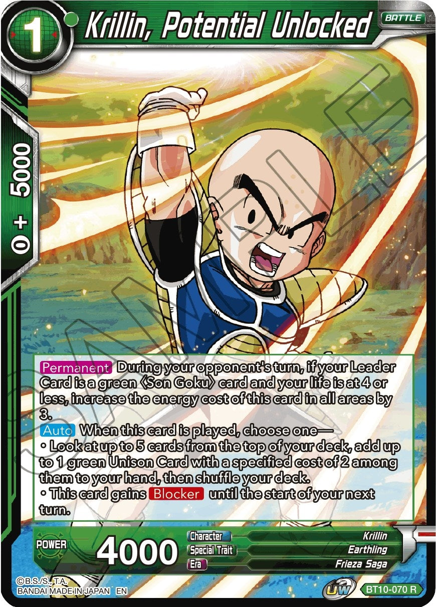 Image for Krillin, Potential Unlocked (BT10-070) (DBS-B10) - Dragon Ball Super: Masters