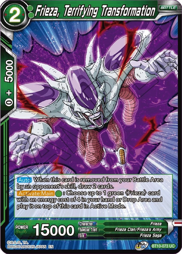 Image for Frieza, Terrifying Transformation (BT10-073) (DBS-B10) - Dragon Ball Super: Masters