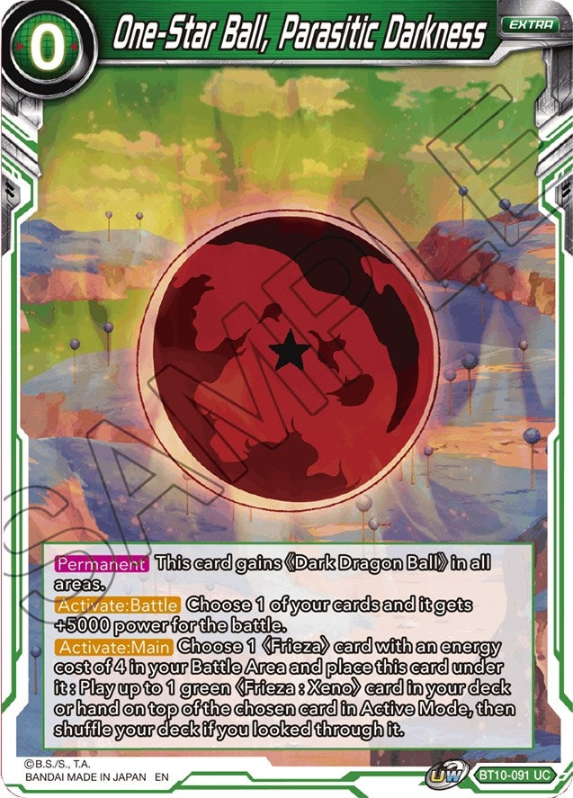 Image for One-Star Ball, Parasitic Darkness (BT10-091) (DBS-B10) - Dragon Ball Super: Masters