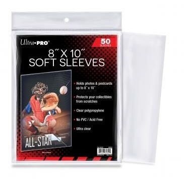 Image for Ultra Pro 8" x 10" Soft Sleeves (50-Pack) - Card Sleeves