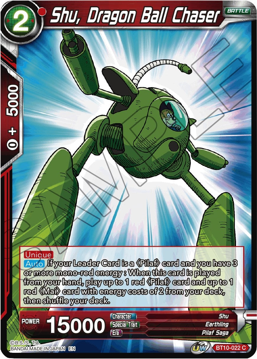 Image for Shu, Dragon Ball Chaser (BT10-022) (DBS-B10) - Dragon Ball Super: Masters