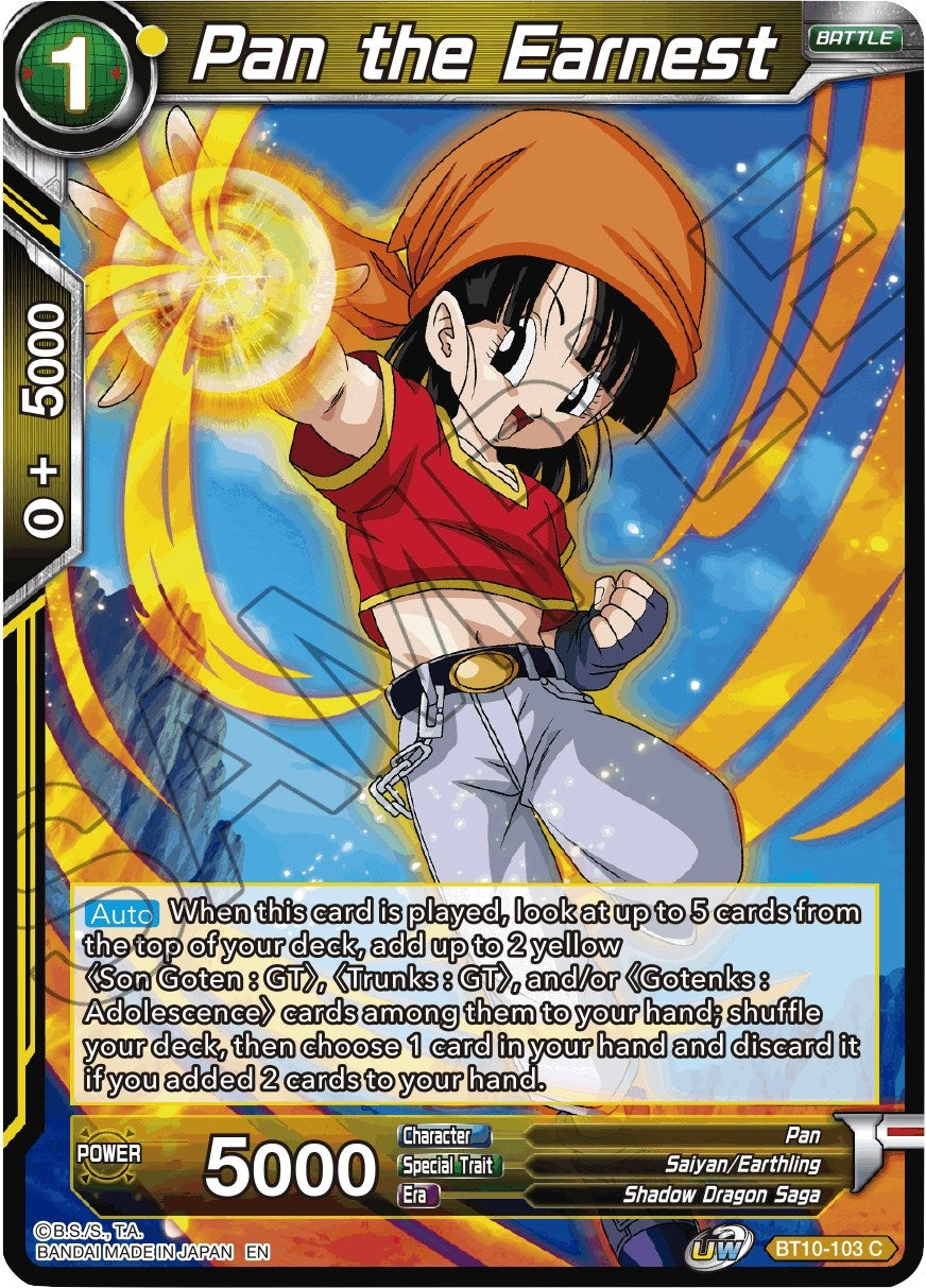 Image for Pan the Earnest (BT10-103) (DBS-B10) - Dragon Ball Super: Masters