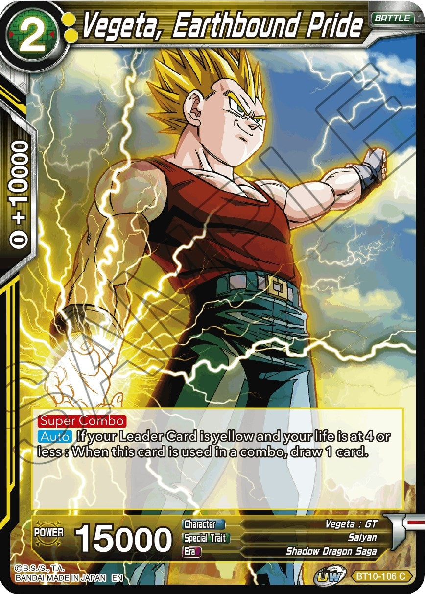 Image for Vegeta, Earthbound Pride (BT10-106) (DBS-B10) - Dragon Ball Super: Masters