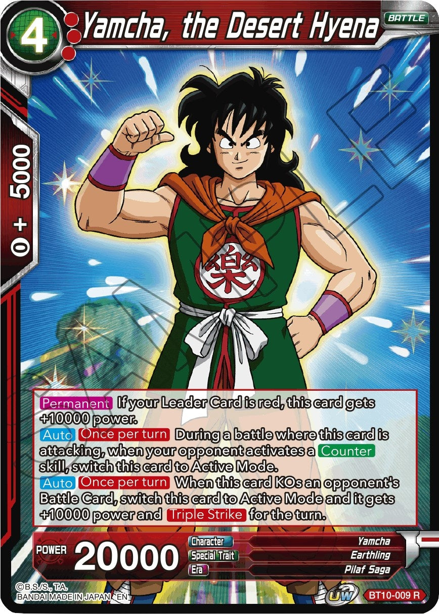 Image for Yamcha, the Desert Hyena (BT10-009) (DBS-B10) - Dragon Ball Super: Masters