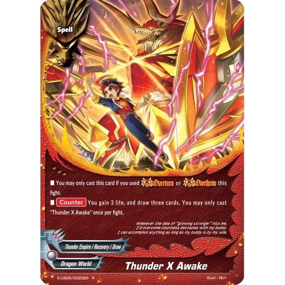 Image for Thunder X Awake (S-UB05/0020EN) (S-UB05) - Future Card BuddyFight