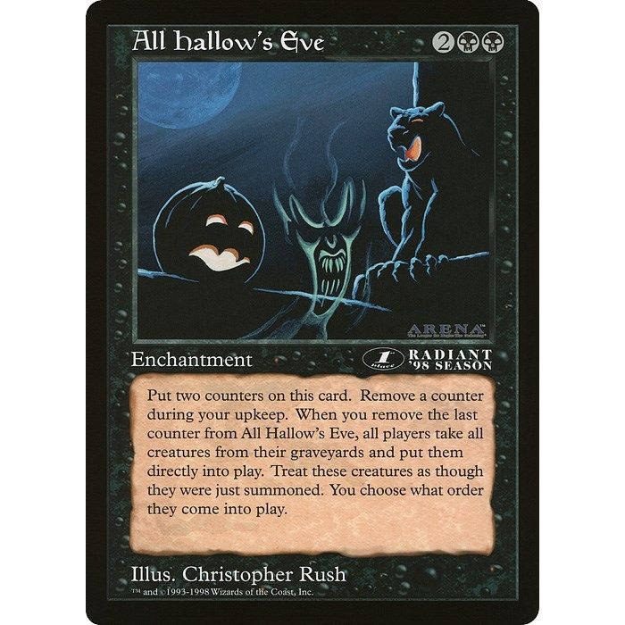 Image for All Hallow's Eve (1st Place) (Arena League) (OVER) - Magic: The Gathering