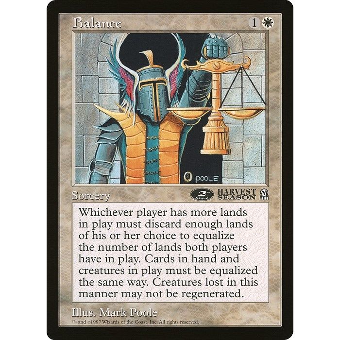 Image for Balance (2nd place) (Arena League) (OVER) - Magic: The Gathering