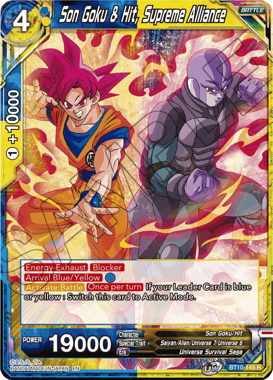 Image for Son Goku & Hit, Supreme Alliance (BT10-145) (DBS-B10) - Dragon Ball Super: Masters