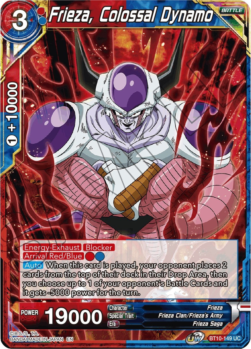 Image for Frieza, Colossal Dynamo (BT10-149) (DBS-B10) - Dragon Ball Super: Masters