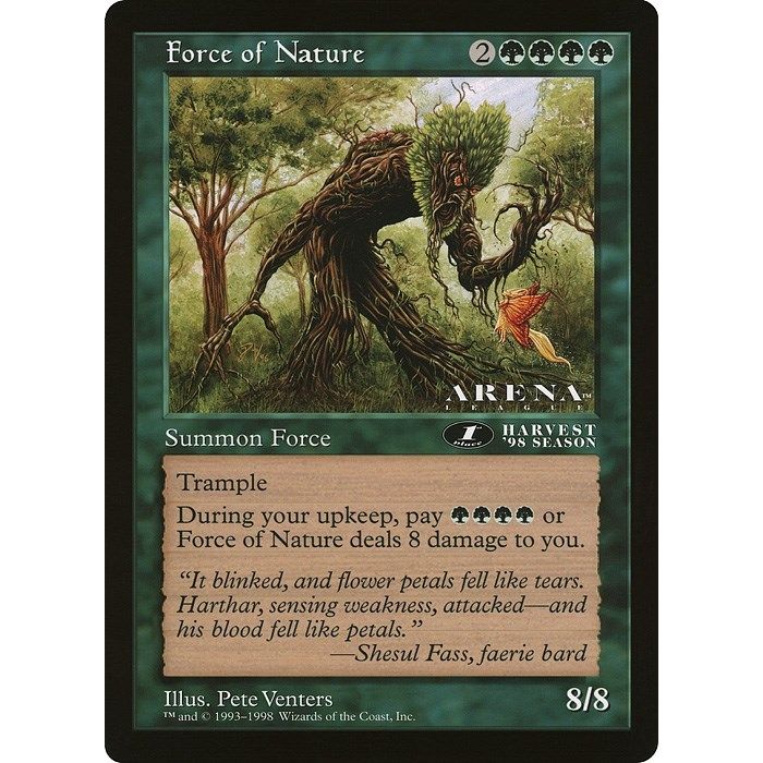 Image for Force of Nature (1st Place) (Arena League) (OVER) - Magic: The Gathering
