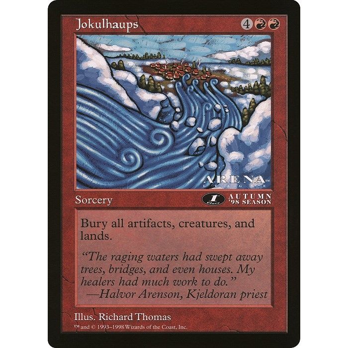 Image for Jokulhaups (1st Place) (Arena League) (OVER) - Magic: The Gathering