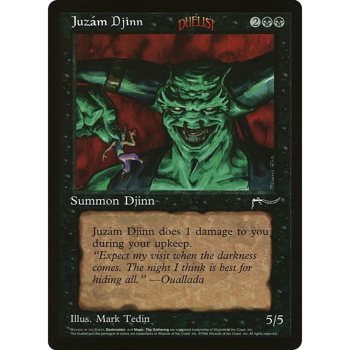 Image for Juzam Djinn (Arena League) (OVER) - Magic: The Gathering