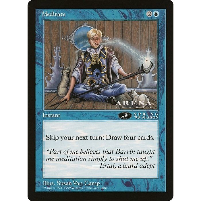 Image for Meditate (3rd Place) (Arena League) (OVER) - Magic: The Gathering