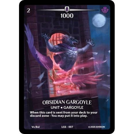 Image for Obsidian Gargoyle (Full Art) (LGS-007) (PR) - Argent Saga TCG
