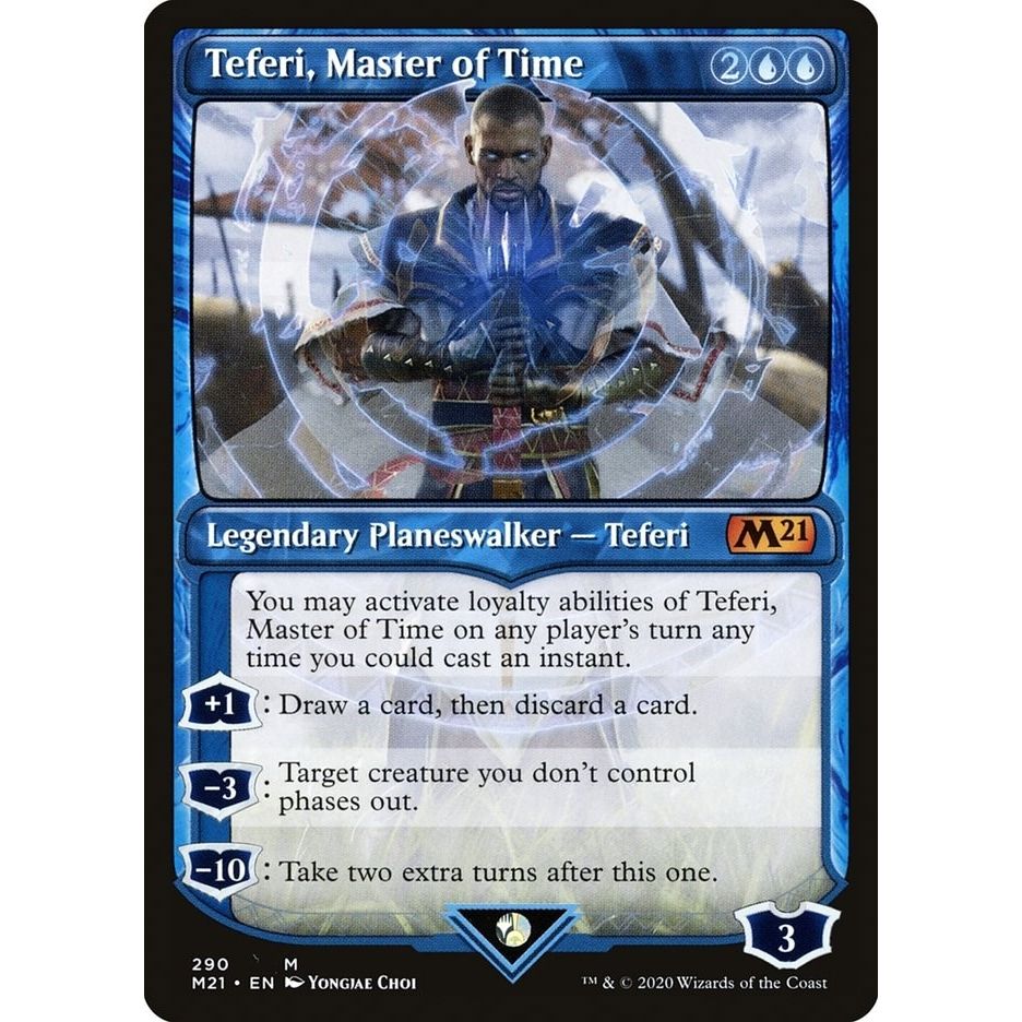 Image for Teferi, Master of Time (Showcase) (290) (290) (M21) - Magic: The Gathering