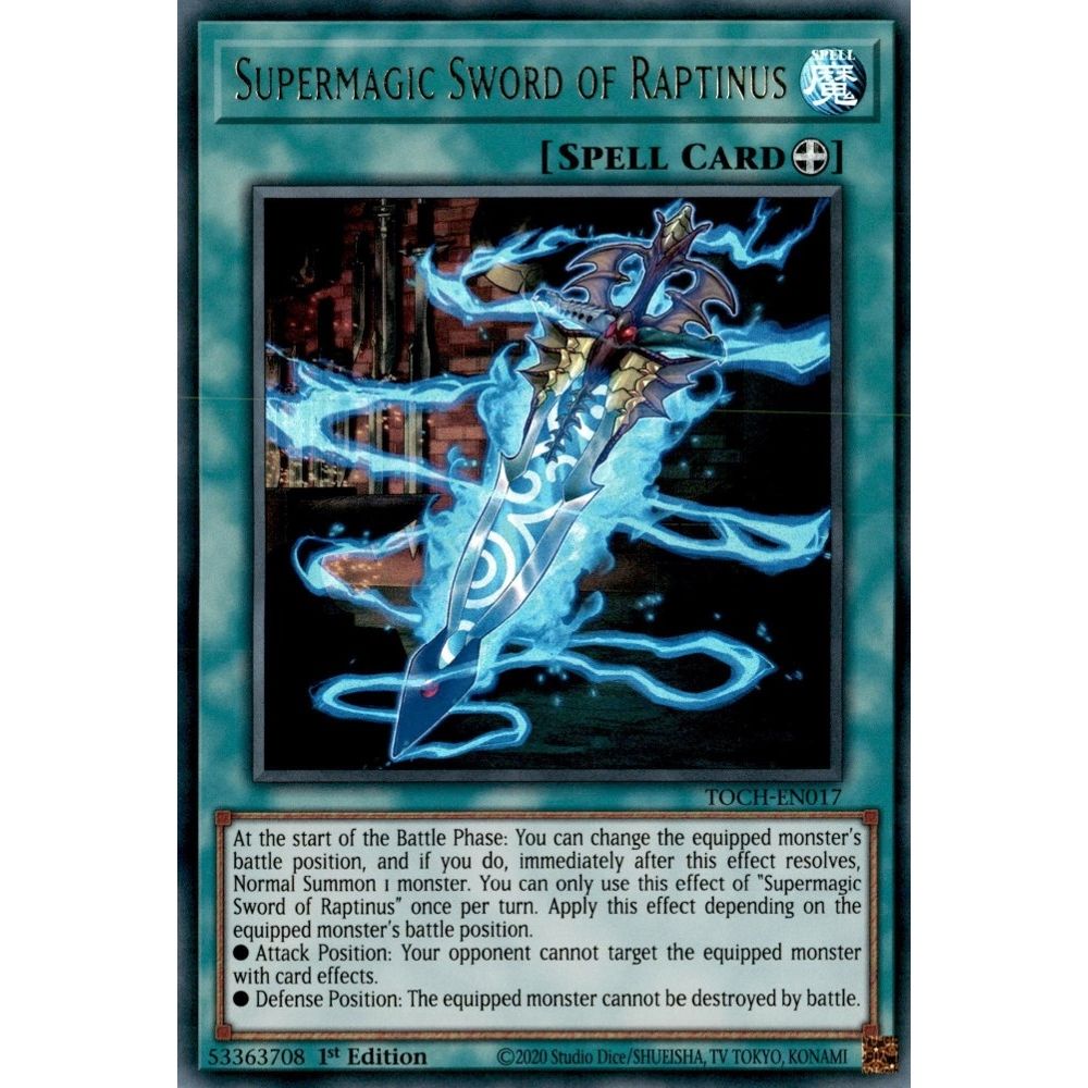 Image for Supermagic Sword of Raptinus (TOCH-EN017) (TOCH) - YuGiOh