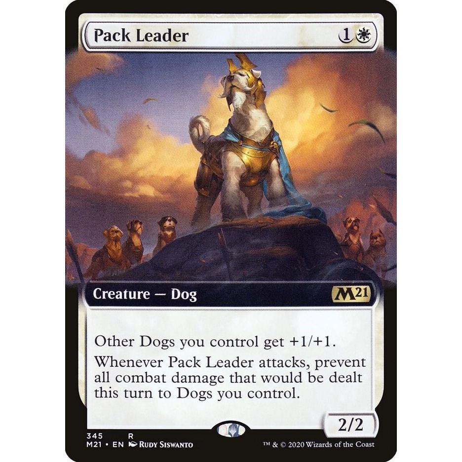 Image for Pack Leader (Extended Art) (345) (M21) - Magic: The Gathering