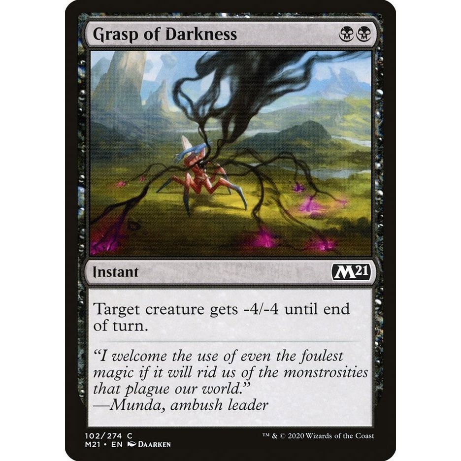 Image for Grasp of Darkness (102) (M21) - Magic: The Gathering