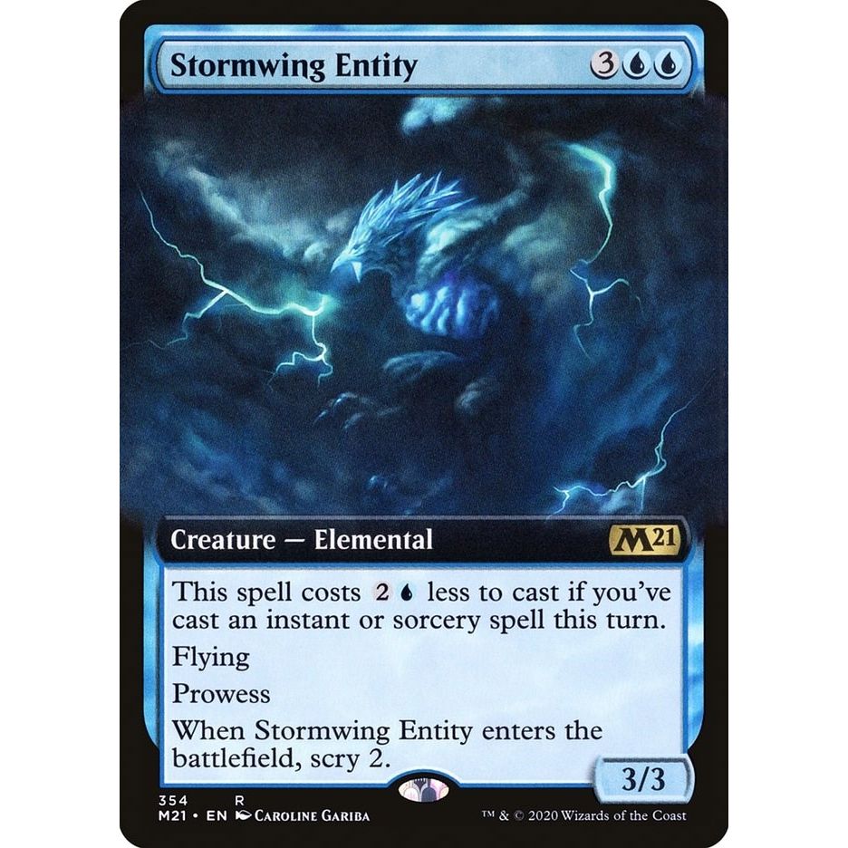 Image for Stormwing Entity (Extended Art) (354) (M21) - Magic: The Gathering