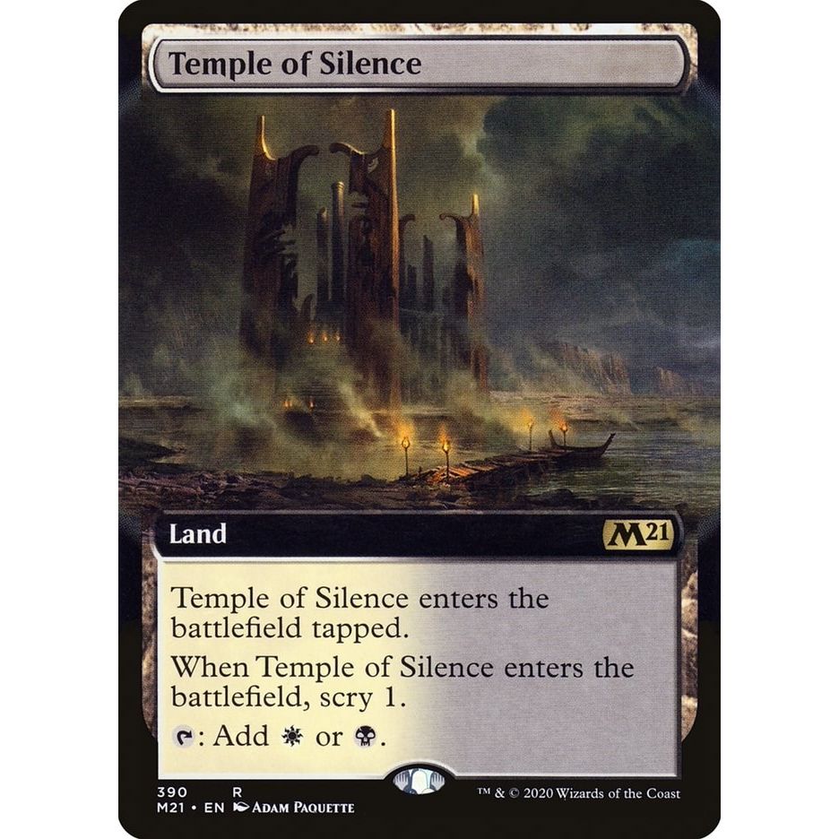 Image for Temple of Silence (Extended Art) (390) (M21) - Magic: The Gathering