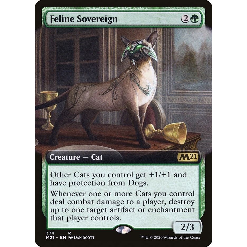 Image for Feline Sovereign (Extended Art) (374) (M21) - Magic: The Gathering