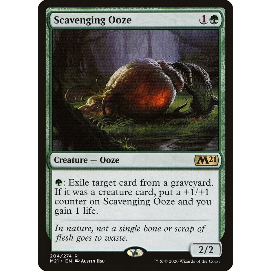 Image for Scavenging Ooze (204) (M21) - Magic: The Gathering