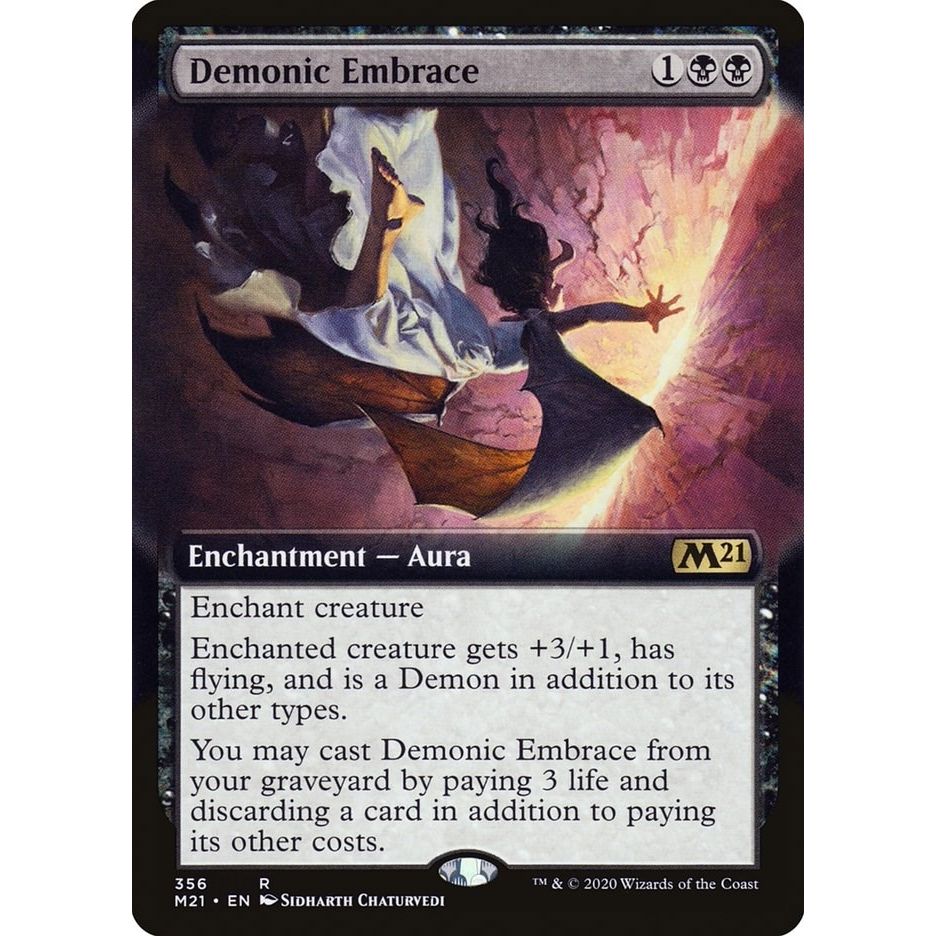 Image for Demonic Embrace (Extended Art) (356) (M21) - Magic: The Gathering