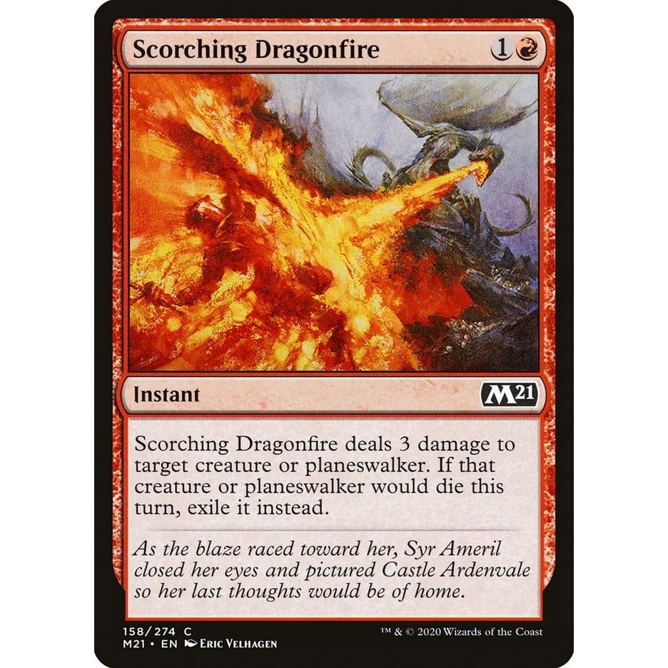 Image for Scorching Dragonfire (158) (M21) - Magic: The Gathering