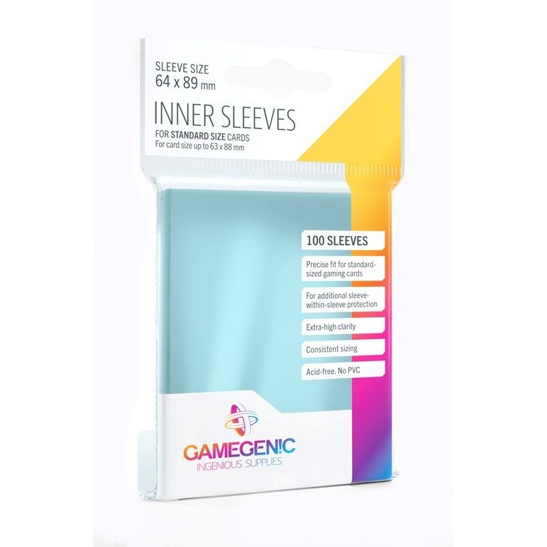 Image for GameGenic Inner Sleeves - Clear (100-Pack) - Card Sleeves