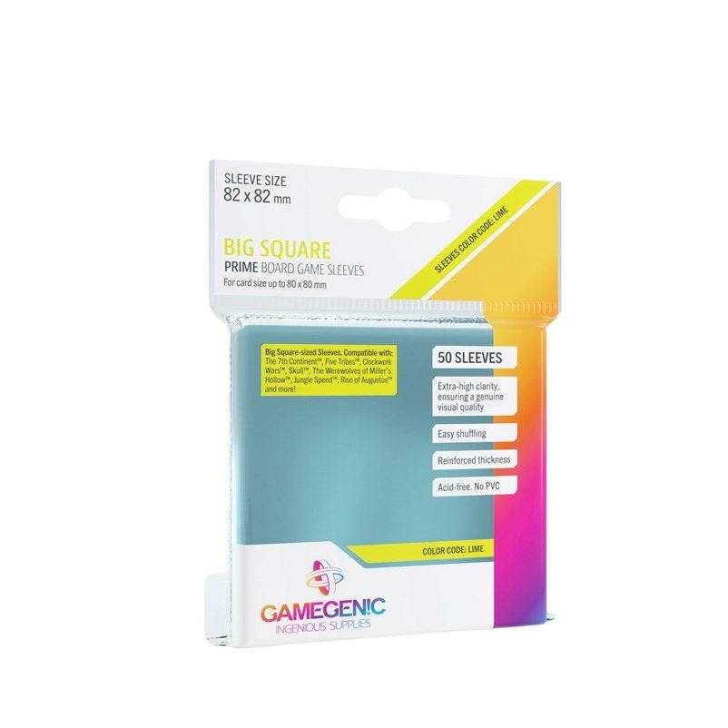 Image for GameGenic Prime Board Game Sleeves - Big Square (50-Pack) - Card Sleeves