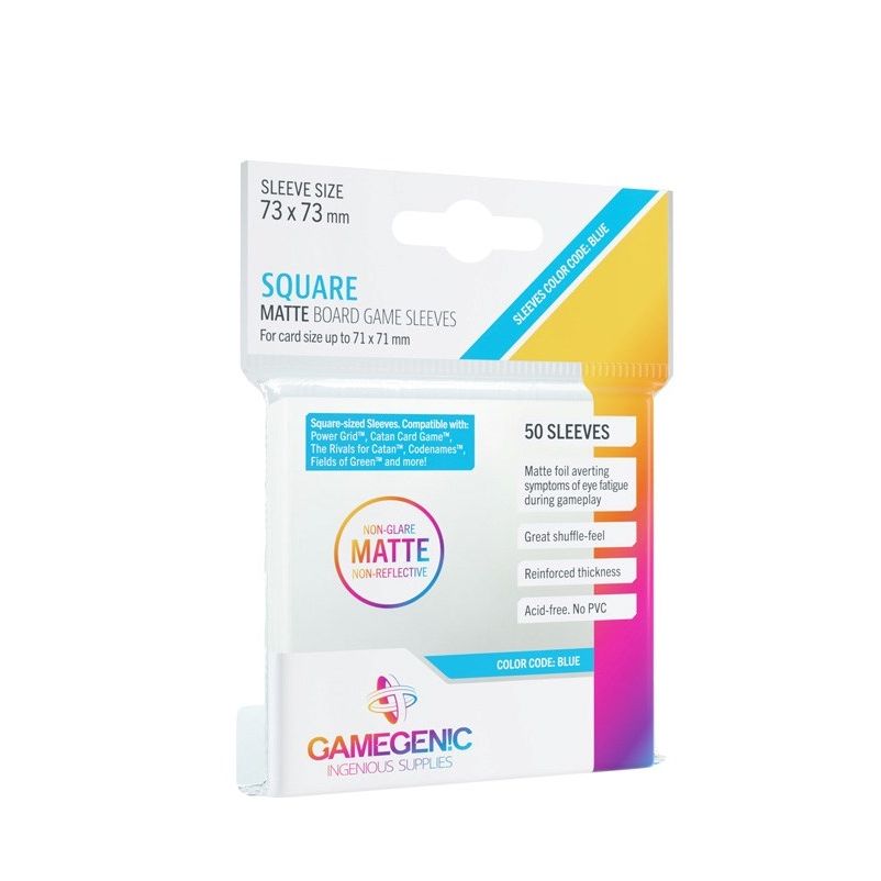 Image for GameGenic Matte Board Game Sleeves - Square (50-Pack) - Card Sleeves