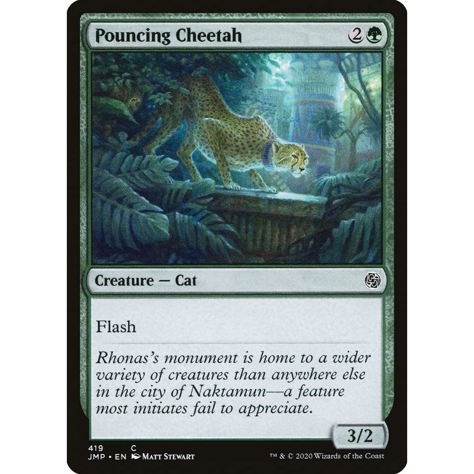 Image for Pouncing Cheetah (419) (JMP) - Magic: The Gathering