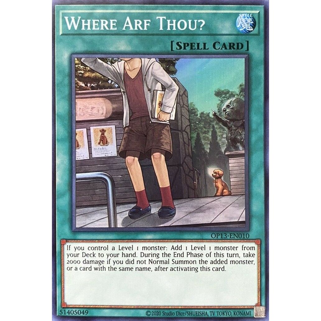 Image for Where Arf Thou? (OP13-EN010) (OP13) - YuGiOh