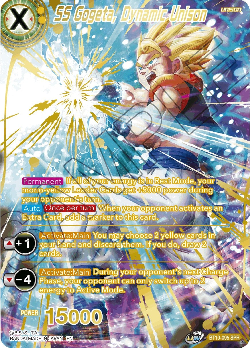 Image for SS Gogeta, Dynamic Unison (SPR) (BT10-095) (DBS-B10) - Dragon Ball Super: Masters