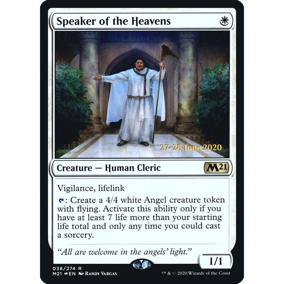 Image for Speaker of the Heavens (38) (PRE) - Magic: The Gathering