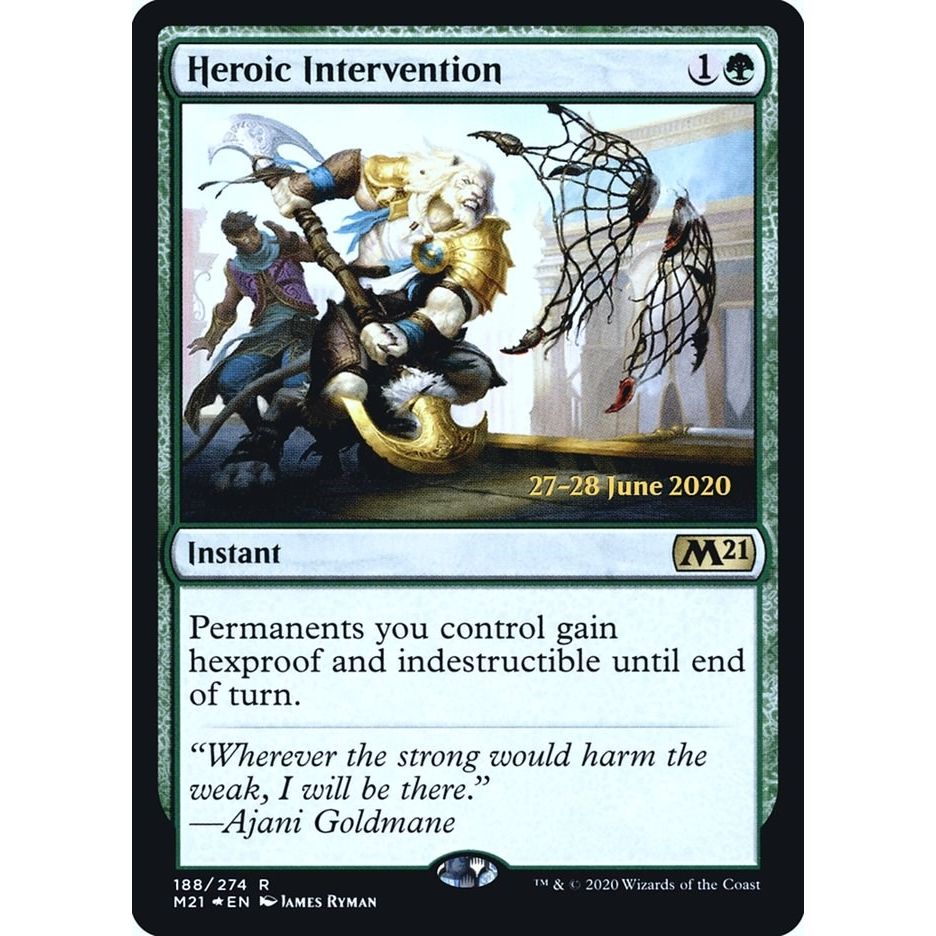 Image for Heroic Intervention (M21) (188) (PRE) - Magic: The Gathering