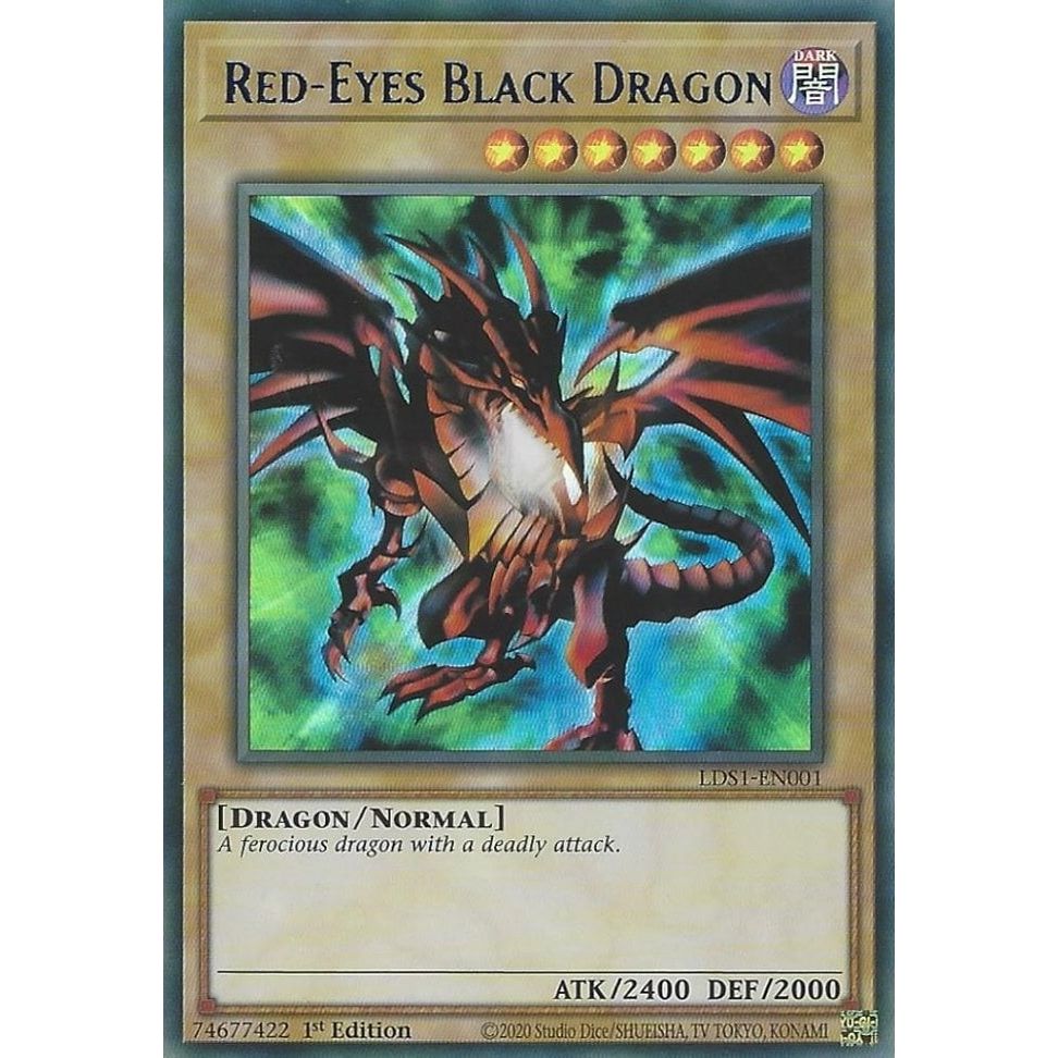 Image for Red-Eyes Black Dragon (Blue) (LDS1-EN001) (LDS1) - YuGiOh