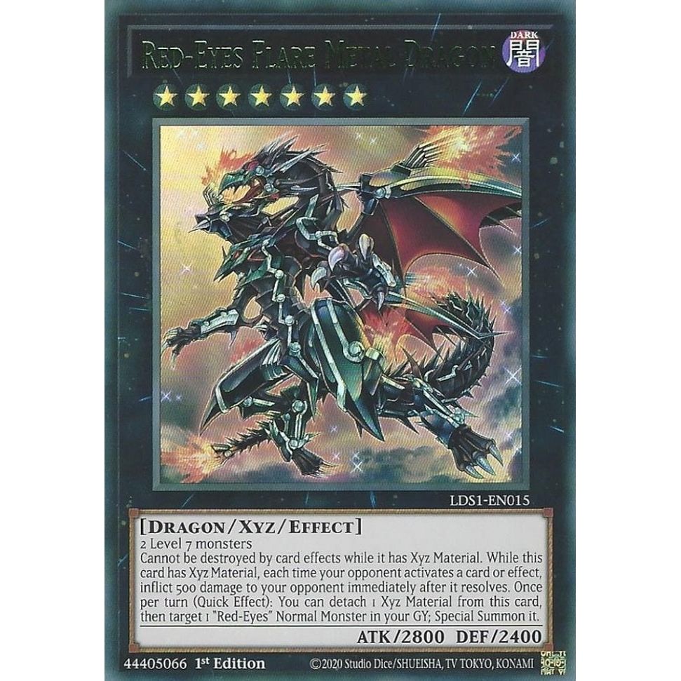 Image for Red-Eyes Flare Metal Dragon (Green) (LDS1-EN015) (LDS1) - YuGiOh