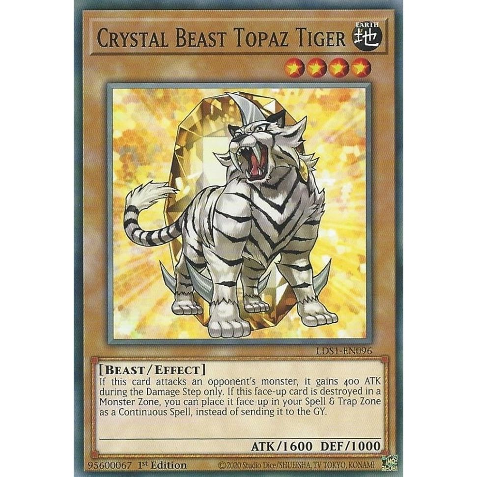 Image for Crystal Beast Topaz Tiger (LDS1-EN096) (LDS1) - YuGiOh