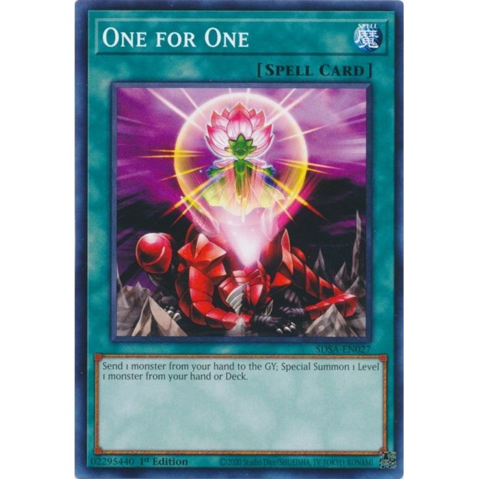 Image for One for One (SDSA-EN027) (SDSA) - YuGiOh