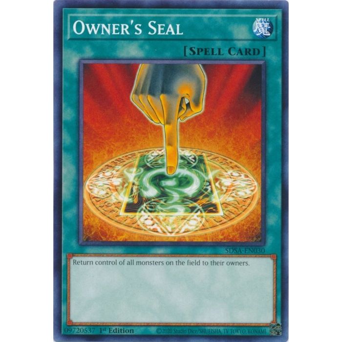 Image for Owner's Seal (SDSA-EN030) (SDSA) - YuGiOh