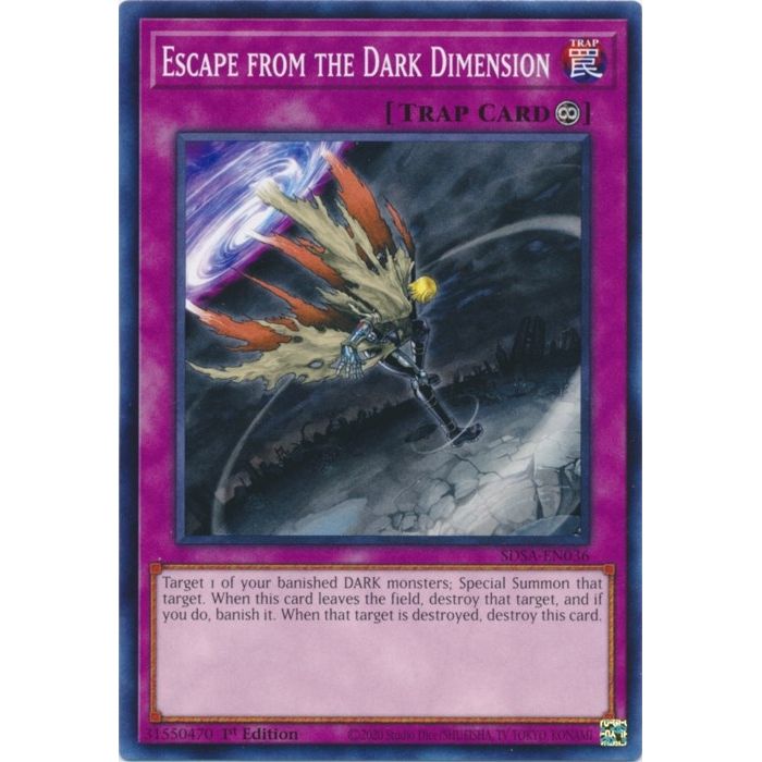 Image for Escape from the Dark Dimension (SDSA-EN036) (SDSA) - YuGiOh