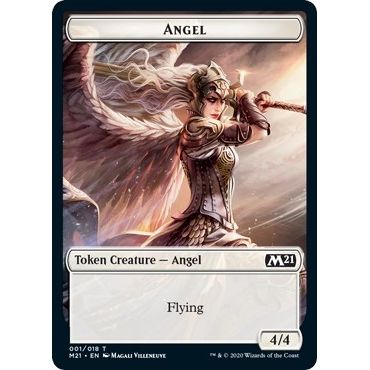 Image for Angel // Weird Double-Sided Token (1 // 13) (M21) - Magic: The Gathering