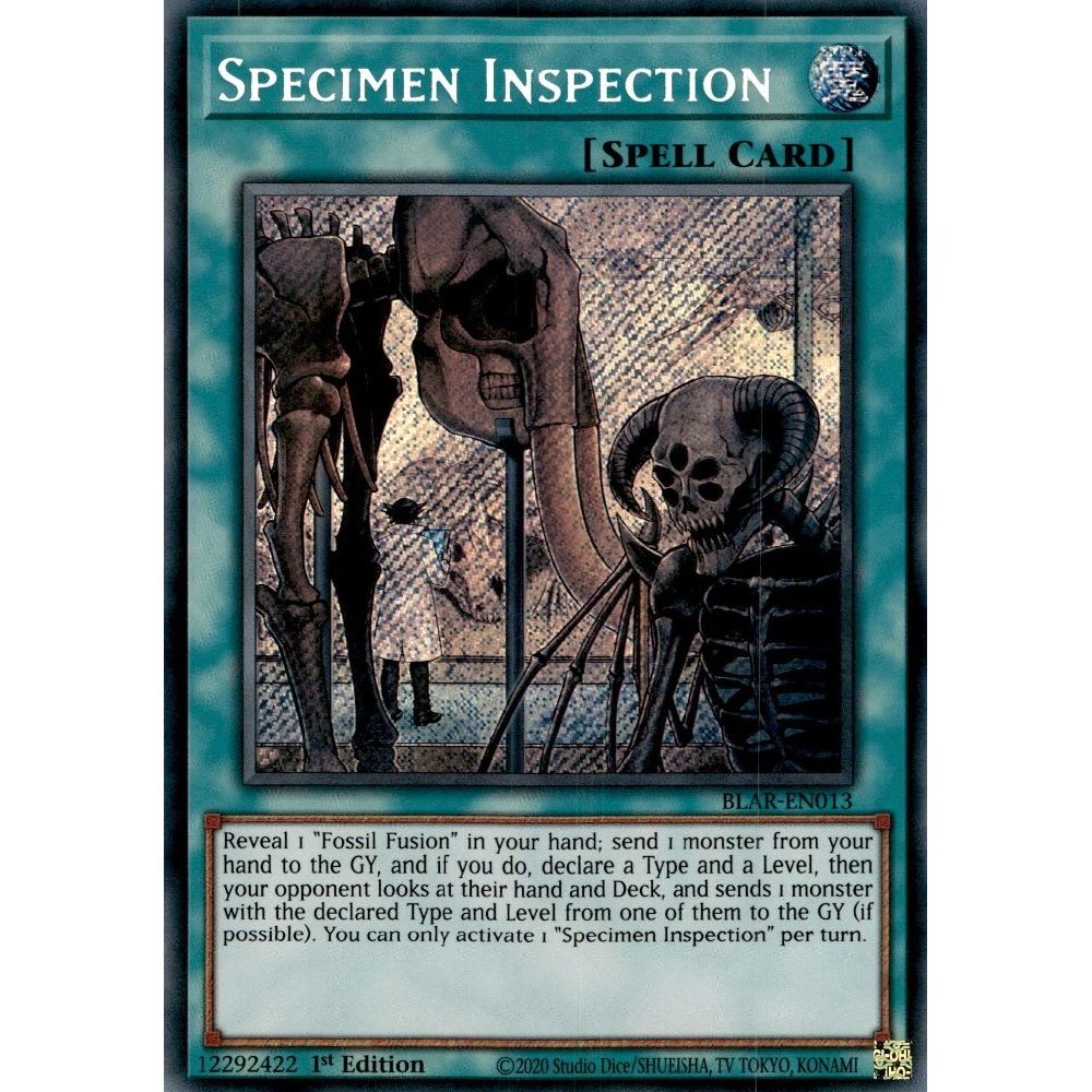 Image for Specimen Inspection (BLAR-EN013) (BLAR) - YuGiOh