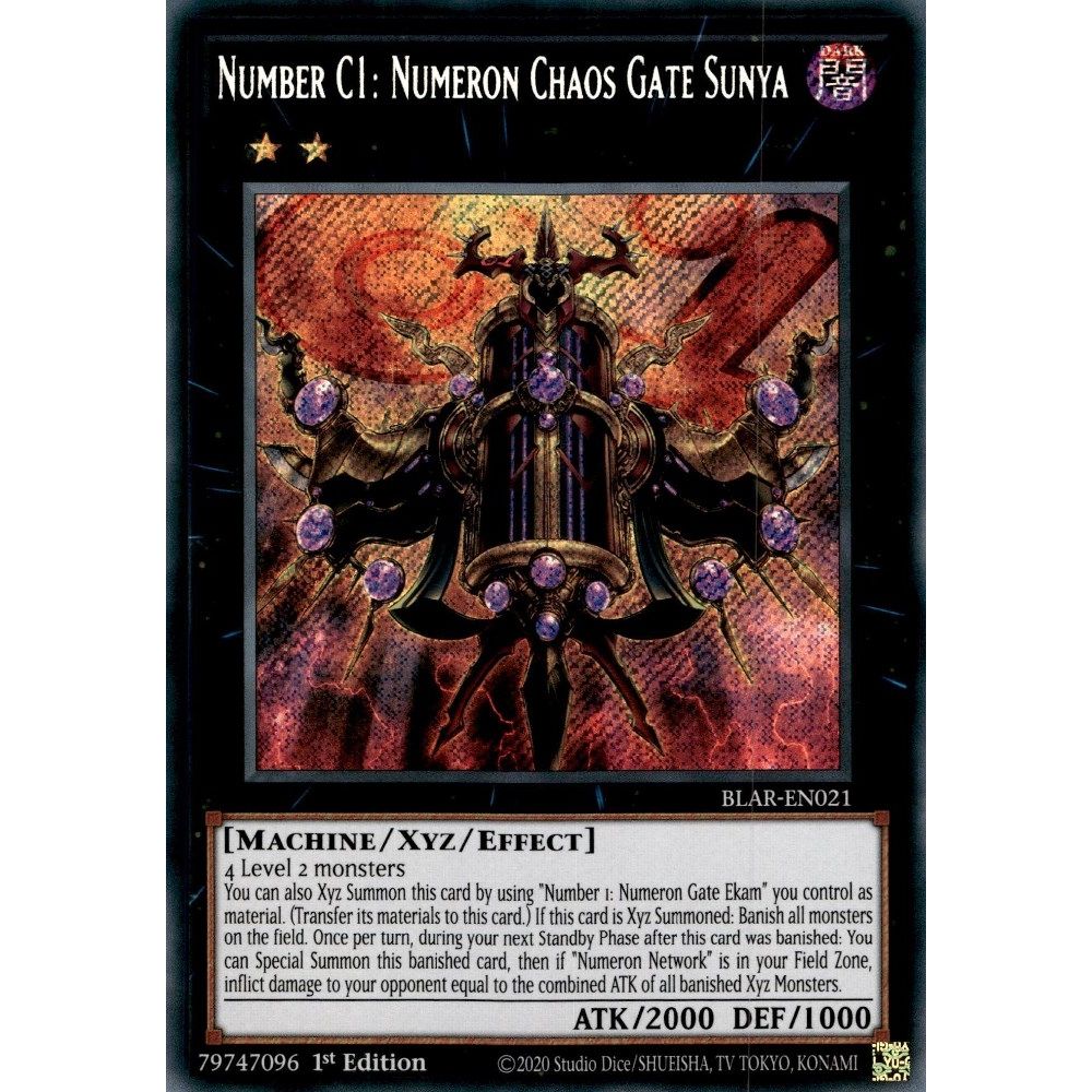 Image for Number C1: Numeron Chaos Gate Sunya (BLAR-EN021) (BLAR) - YuGiOh