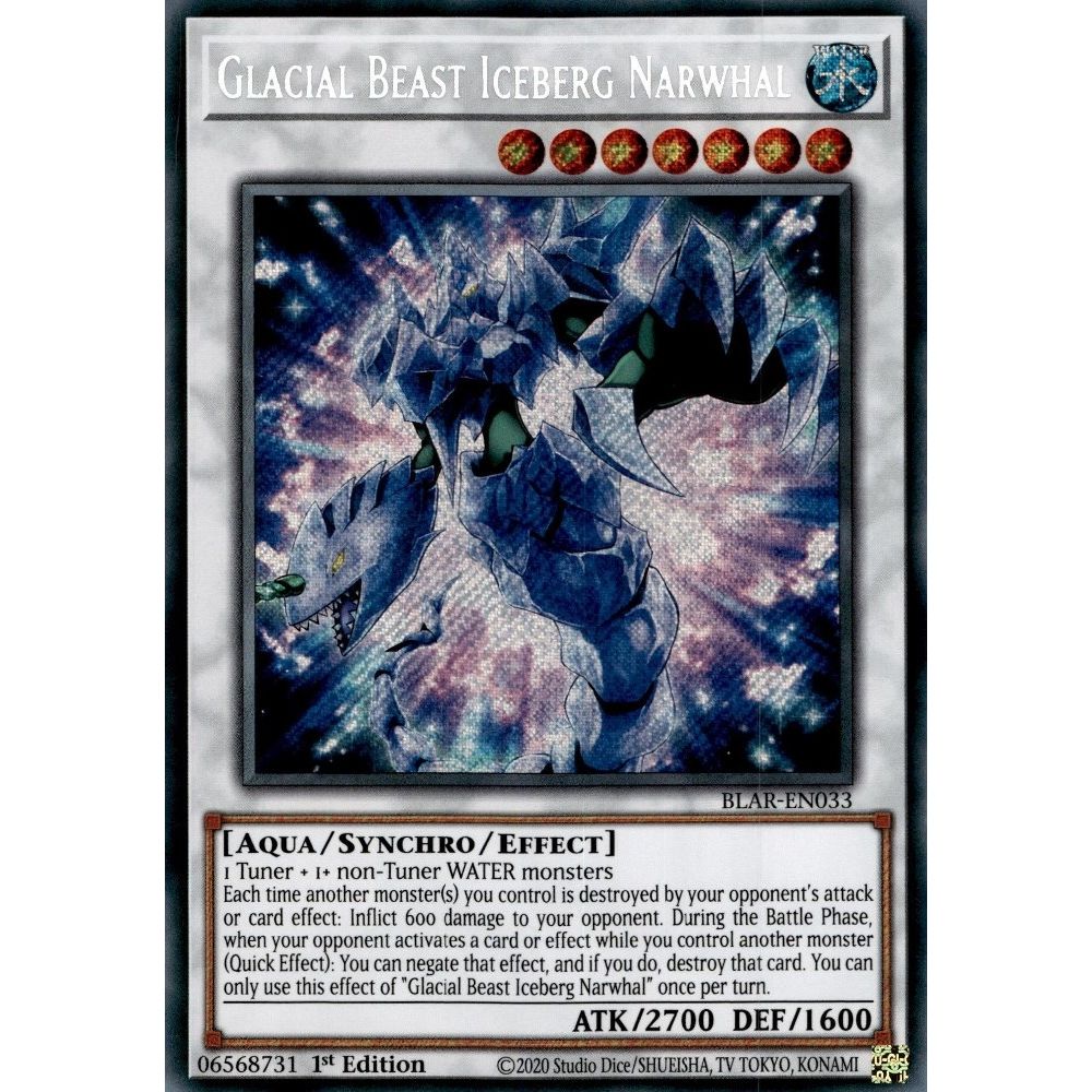 Image for Glacial Beast Iceberg Narwhal (BLAR-EN033) (BLAR) - YuGiOh