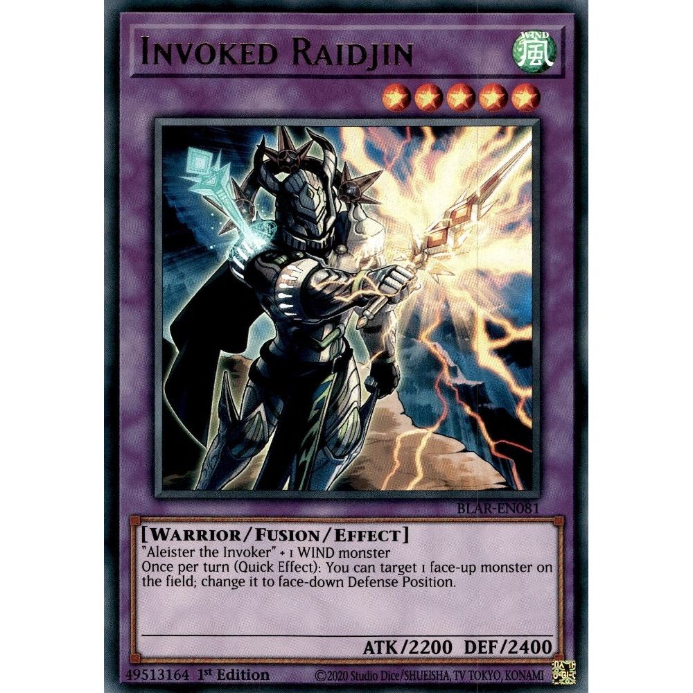Image for Invoked Raidjin (BLAR-EN081) (BLAR) - YuGiOh