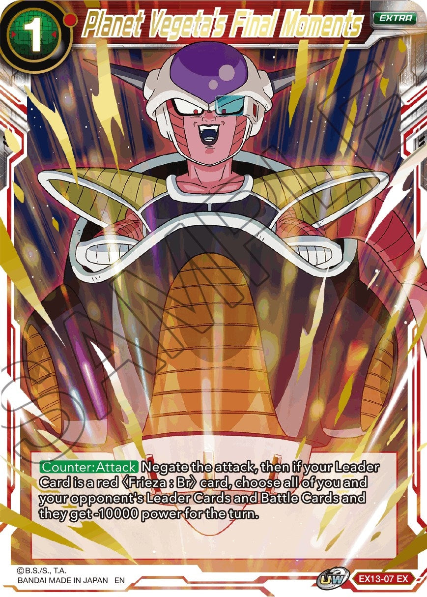 Image for Planet Vegeta's Final Moments (EX13-07) (DBS-BE13) - Dragon Ball Super: Masters