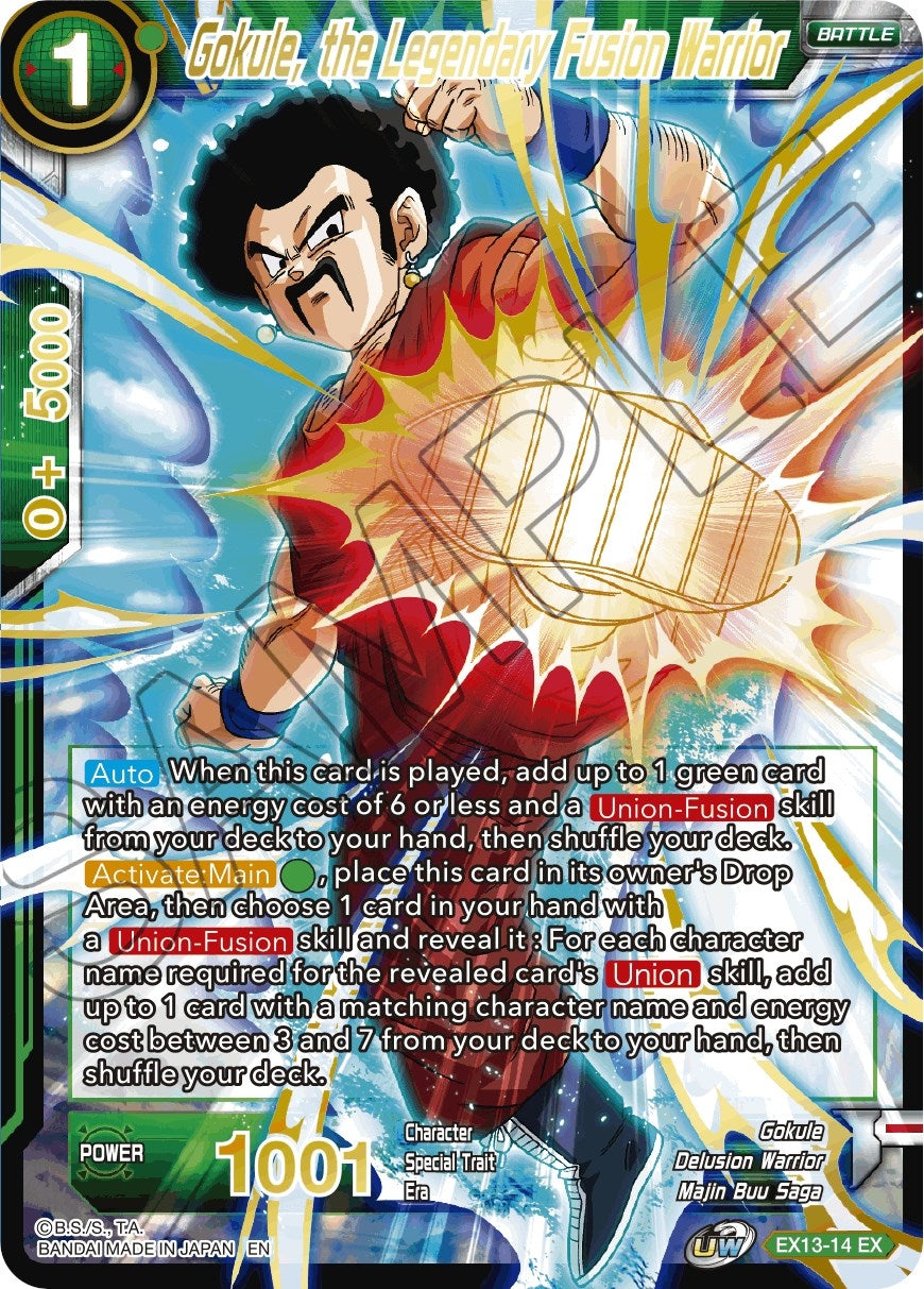 Image for Gokule, the Legendary Fusion Warrior (EX13-14) (DBS-BE13) - Dragon Ball Super: Masters