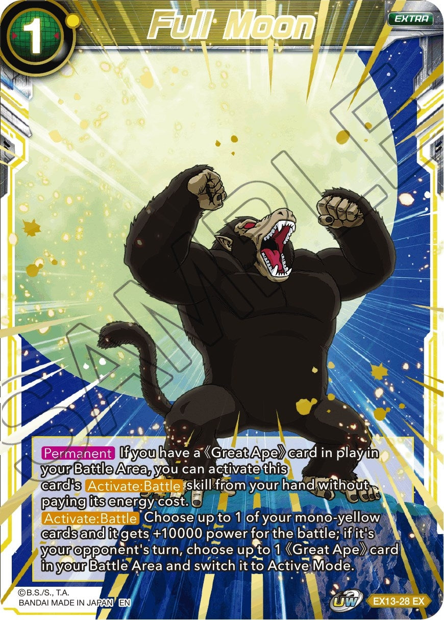 Image for Full Moon (EX13-28) (DBS-BE13) - Dragon Ball Super: Masters